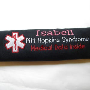 Medical Alert Seat Belt Cover, Alzheimers, Medical Alert Seat Belt, Seat Belt Cover, Medical Information Tag, Diabetic ID Tag, Medical Tag image 9