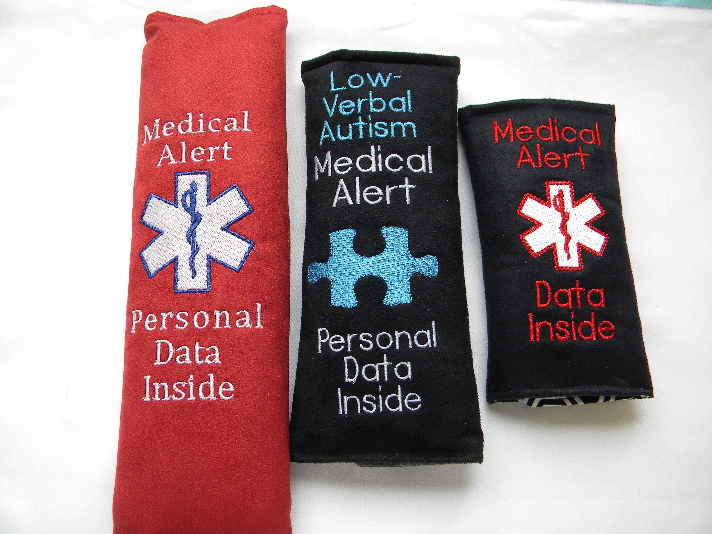 Autism Medical Alert Autism ID Tag Autism Seat Belt Wrap Etsy