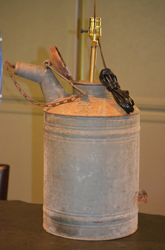 Repurpose Lamp from Vintage Oil Can Etsy