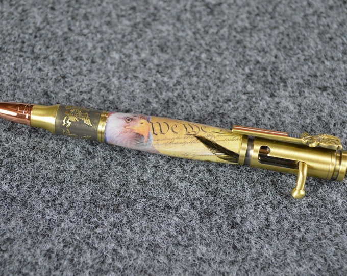 Patriotic Pen with Eagle Head,  U S Constitution,  #0223