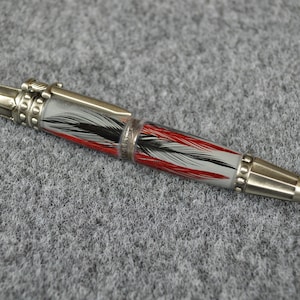 Knights Armor Feather Pen with Dime Center Band,  #0242