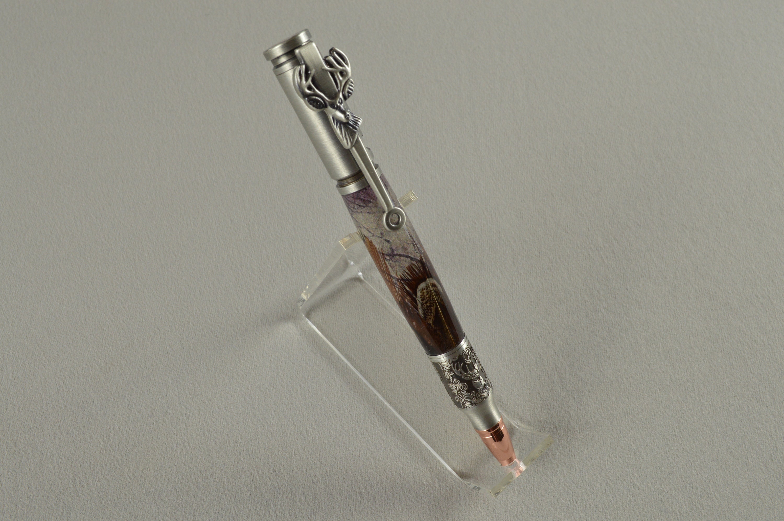 Hand Turned Deer Hunter Bolt Action Bullet Pens