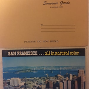 Vtg San Francisco Color Tour Book 1958 with Original sleeve cover vgc