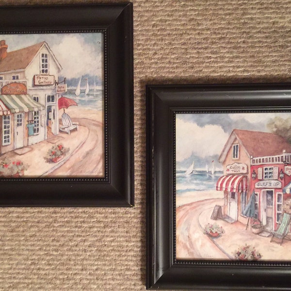 2 C. Winterle Olson Signed Prints each 16.5” Sq, See Description. The right print has wear along left edge