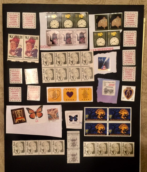 Vintage Miscellaneous U.S.A. Postage Stamp Lot - Etsy display picture 1
