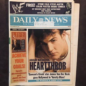 New York Daily News WWE Stone Cold Steve Austin Poster Jan.17,1999 A few Pages