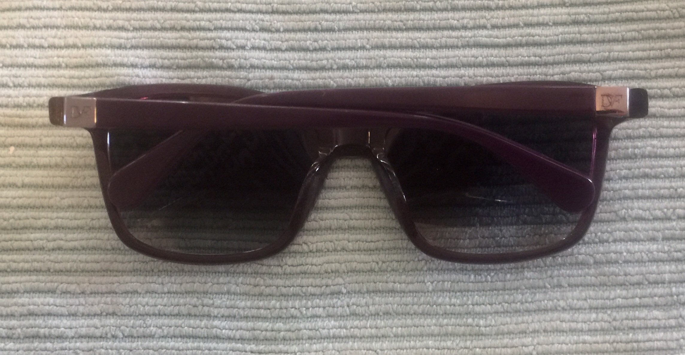 New Authentic Diane Von Furstenberg Plum Sunglasses DVF6005  display picture 1