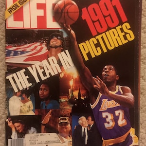 Life Magazine 1991 Year In Pictures Jan 1992 Great Stories, Ads, Fashion, GC