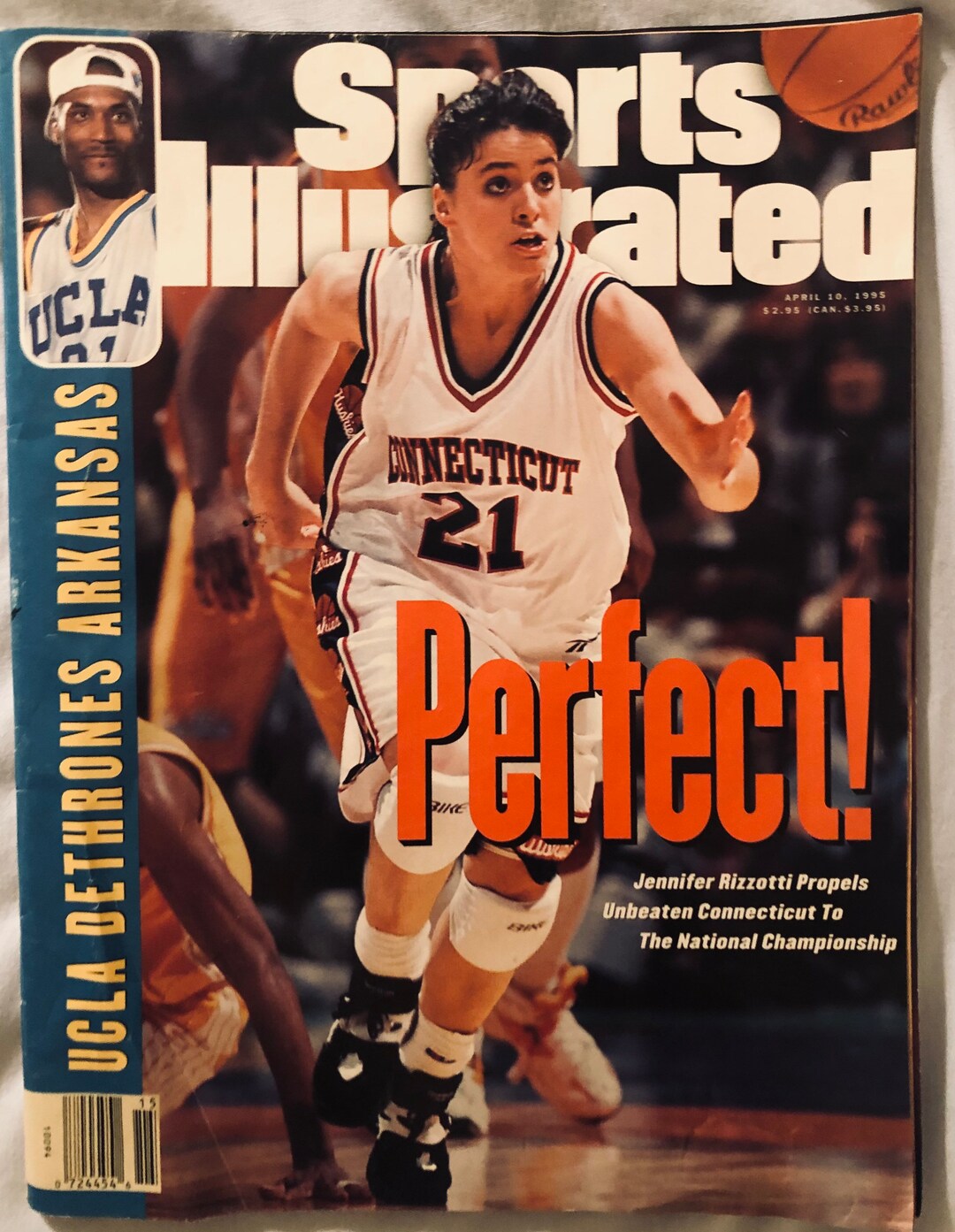 Sports Illustrated Jennifer Rizzotti UCONN Champion April 10 1995 GC - Etsy