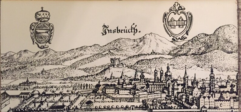 Vintage Royal Porcelain Tile Art Of Innsbruck Made In Germany