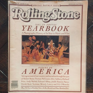Vintage Rolling Stone Magazine-The Stones Jan 1982 Great Ads,Stories,Photos GC