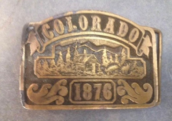 Nice Vintage Adeza 1975 Brass Colorado 1876 Belt … - image 1
