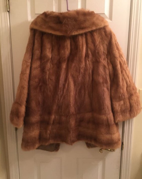 Vintage Macys Fur Coat Sold for Material 2 Slits in Back and