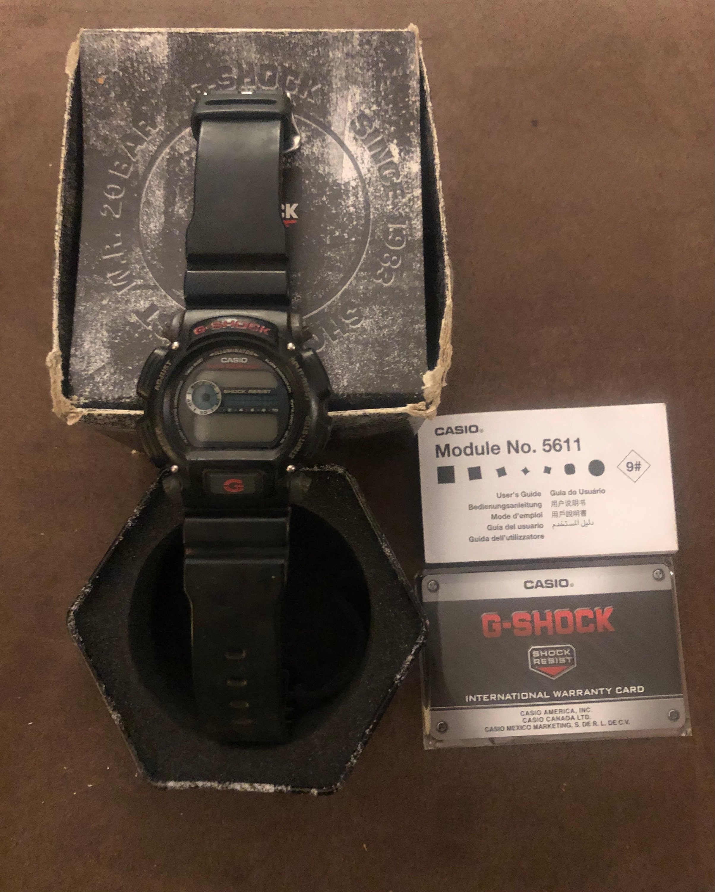 Vintage Casio G.Shock DW-9052 Mod.1659 Digital Mens Watch