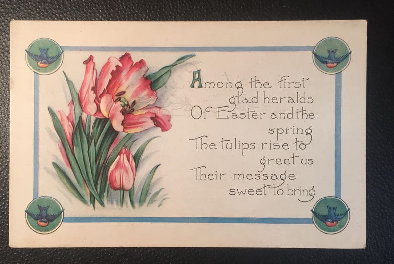 Rare Early 1900/'s Unused Easter Postcard