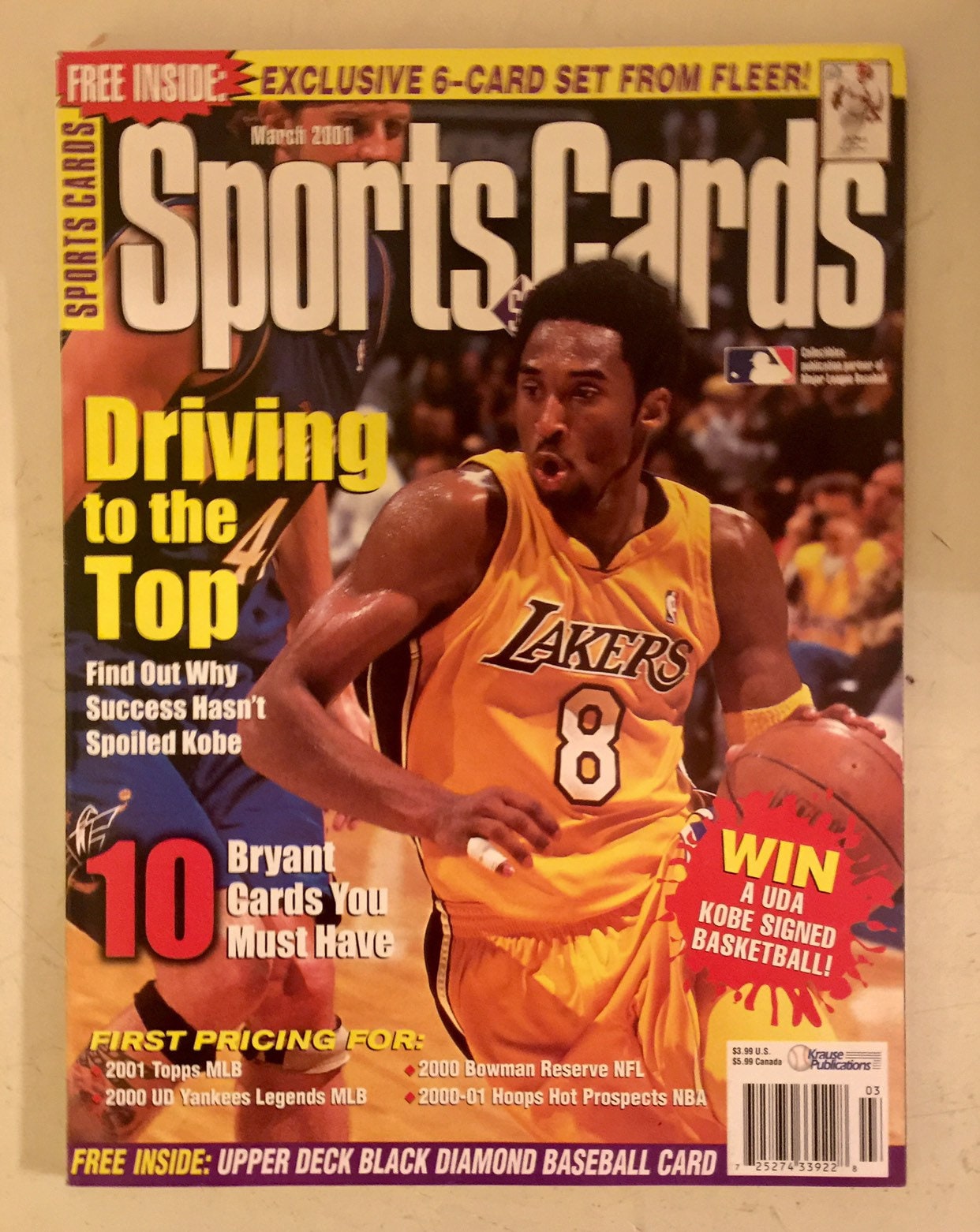 Sports Cards Magazine Kobe Bryant on the Cover Mint - Etsy UK