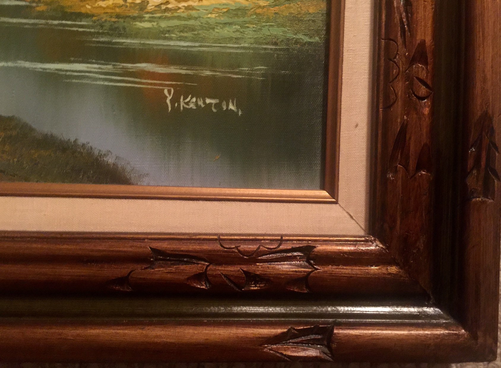 Beautiful Vintage Original Oil Painting Signed & Beautifully Framed 31 ...