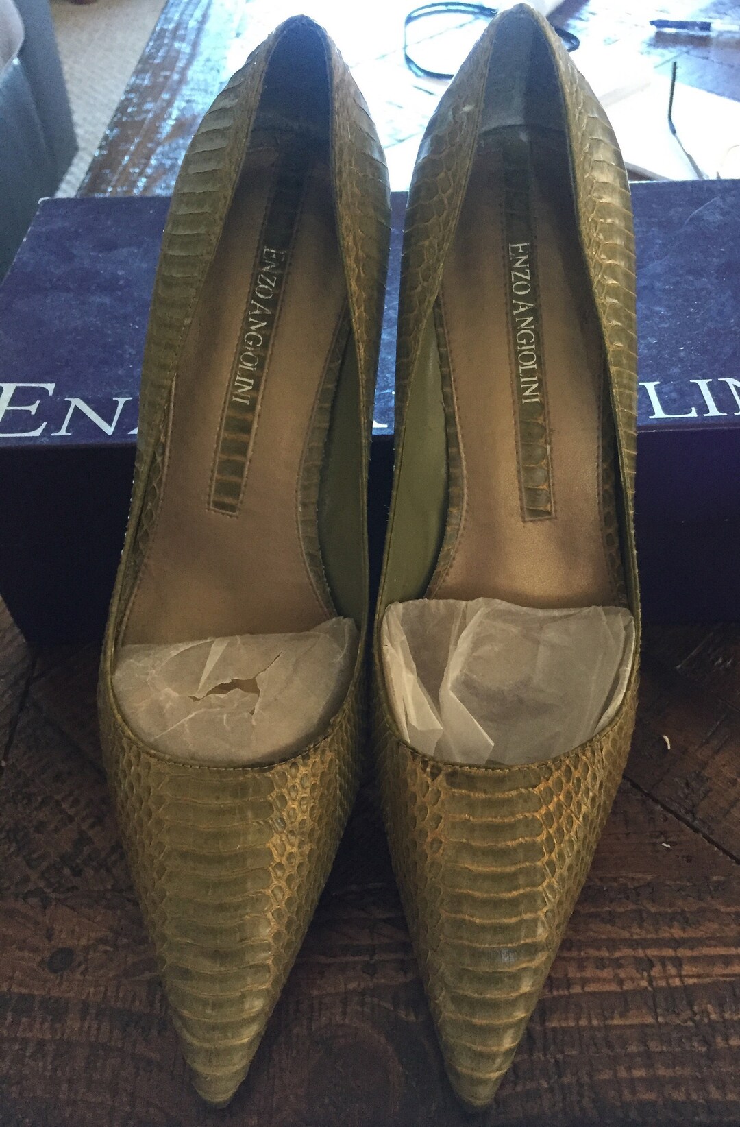 Enzo angiolini snakeskin pumps discount