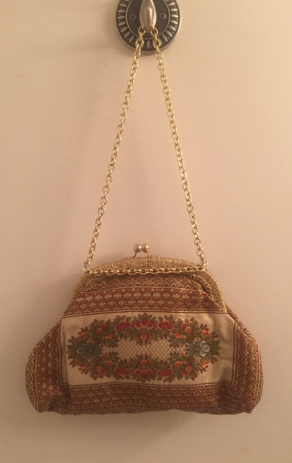 Beautiful Vintage Shoulder Bag Made In Italy