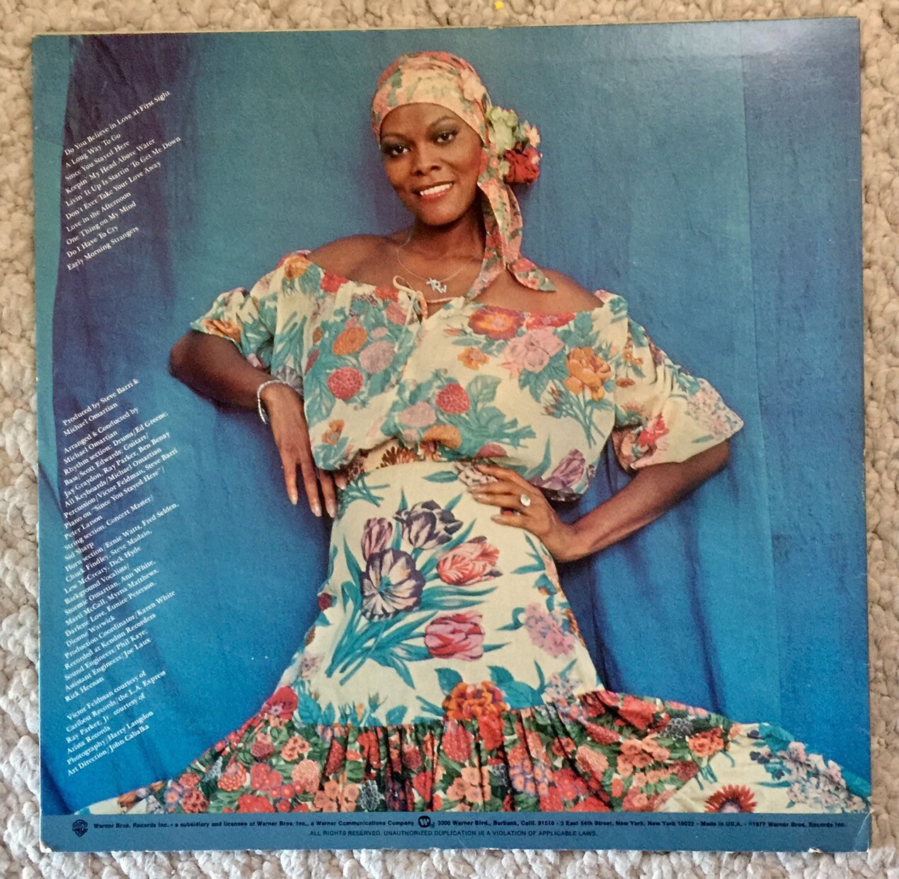 Vintage Dionne Warwick Love at First Sight 1977 Vinyl Lp Record