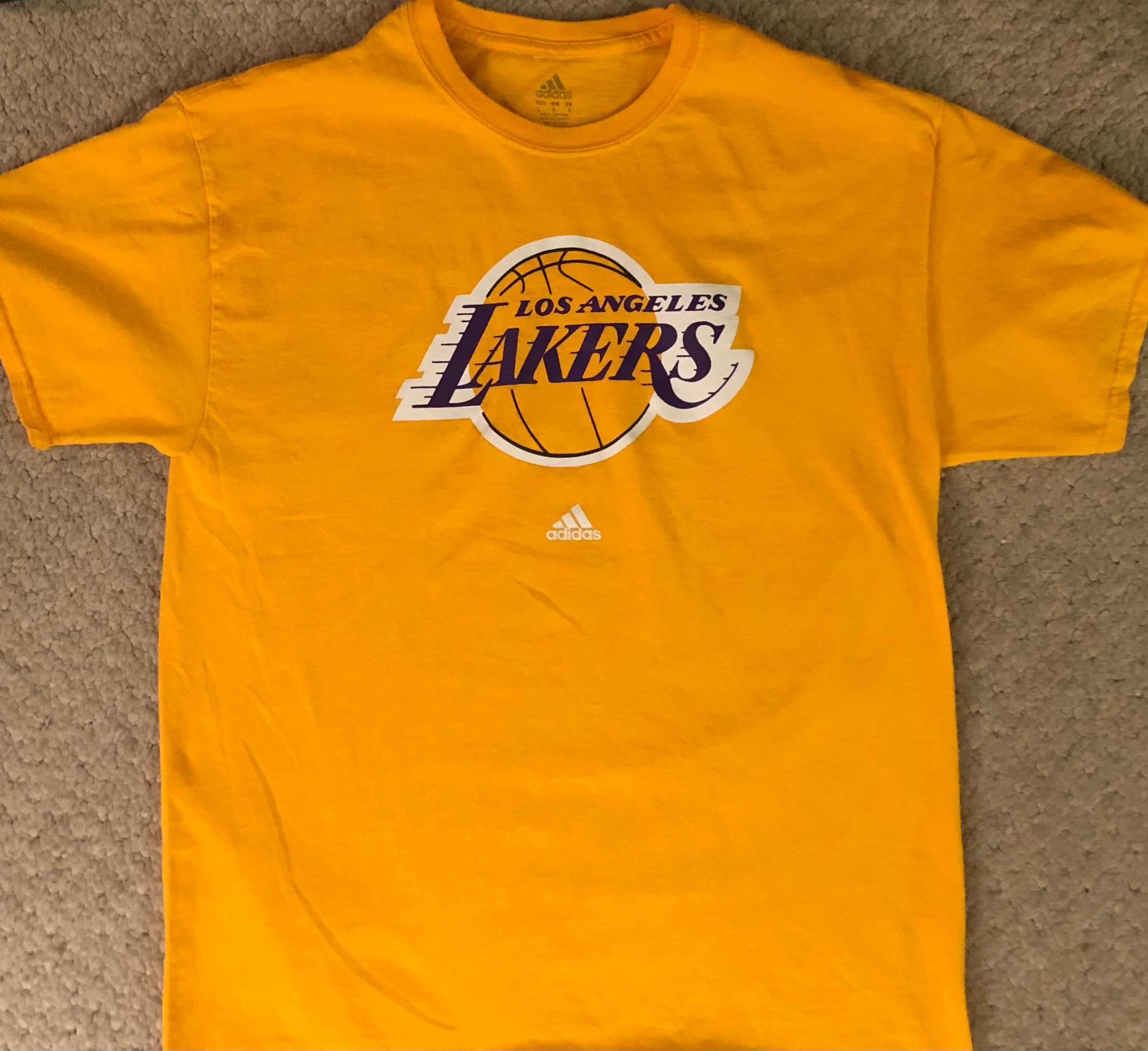 Los Angeles Lakers Adidas T-shirt Size L Excellent Condition