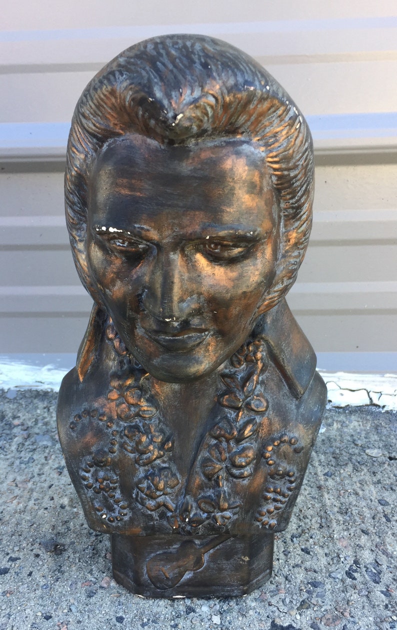 Vintage Elvis Presley Ceramic Bust Etsy New Zealand