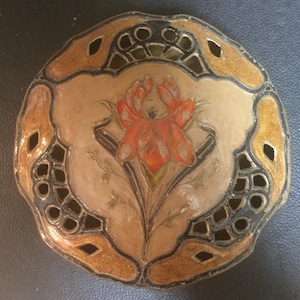 Vintage Brass Detailed Trinket Holder/Incense- Made In India