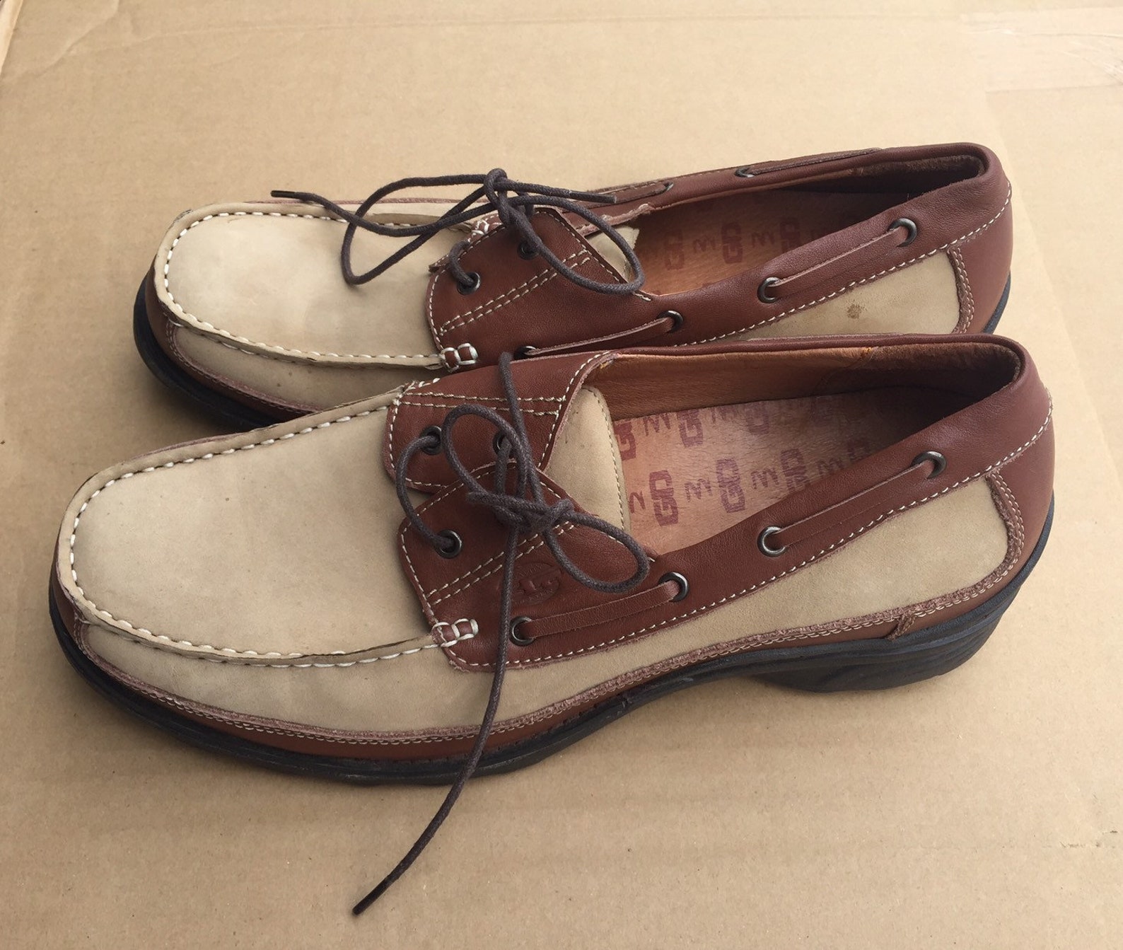 Gravity Defyer GDEFY Mens Casual Leather Boat Shoes Size