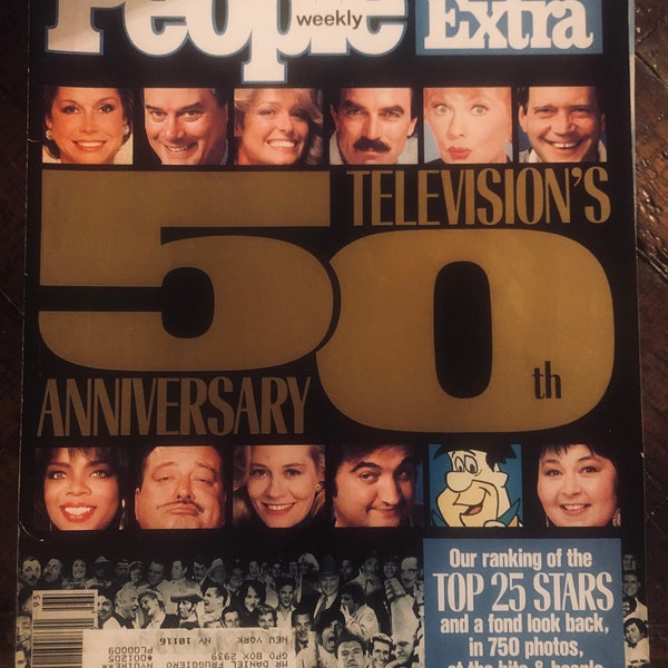 Vintage Magazine People Weekly Extra Summer 1989 TV’s 50th Anniversary Magazine-Photos-Ads-Articles-The Cover Is Unattached otherwise In GC