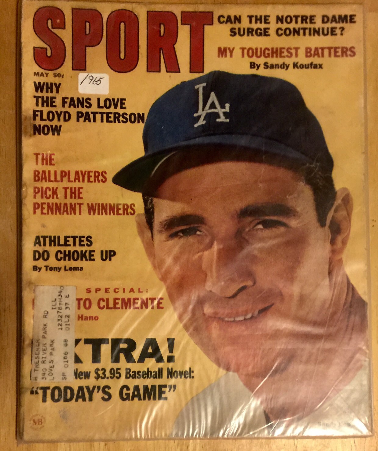 Vintage Sport Magazine May 1965 Sandy Koufax Roberto Clemente - Etsy