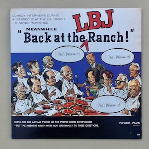 Roving Reporter-Len Maxwell-Back At The LBJ Ranch-LP-Power Plus-Vinyl Record-VG+