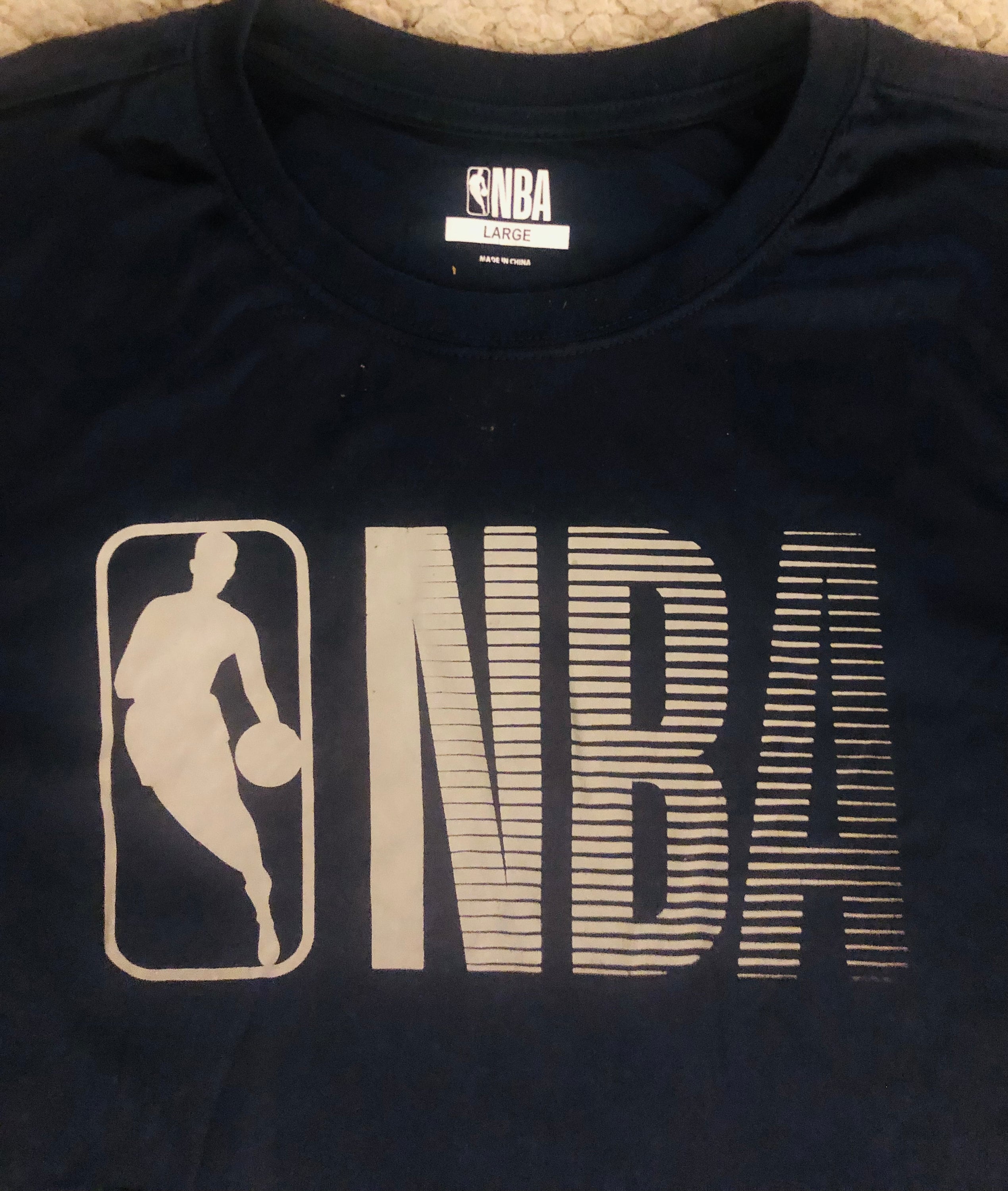 NBA T-shirt 100% Polyester Size L VGC - Etsy