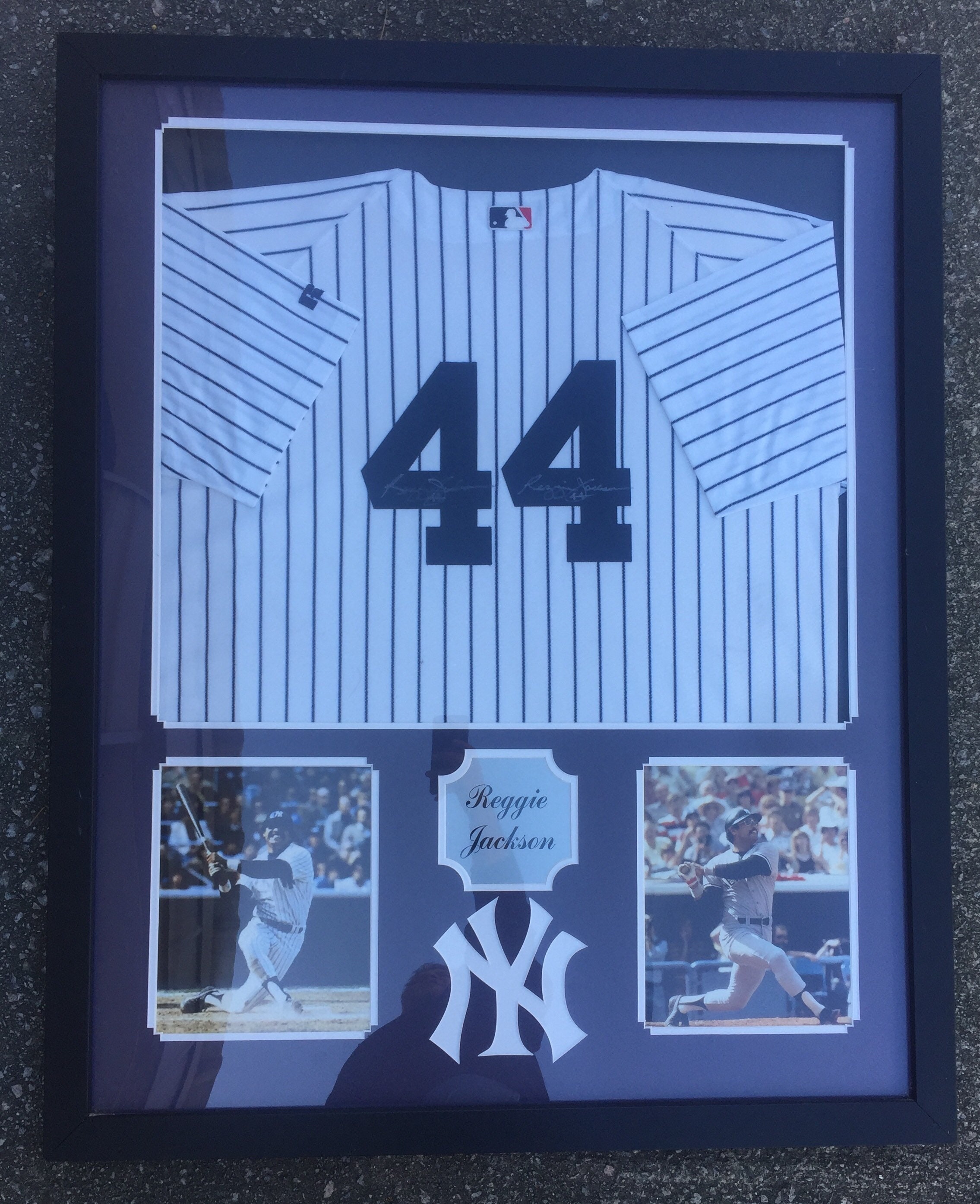 Framed Reggie Jackson Autographed Signed N.Y. Yankees Jersey Jsa Coa