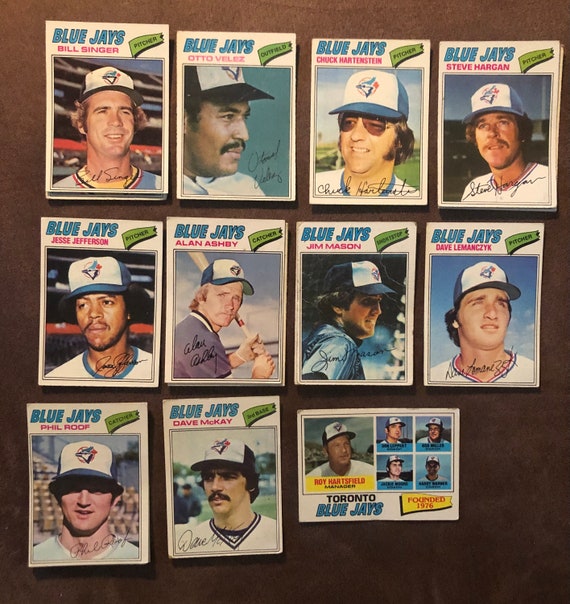 18 Topps 1977 Toronto Blue Jays First Year In MLB Signature Cards-These  we’re mine and they were played with
