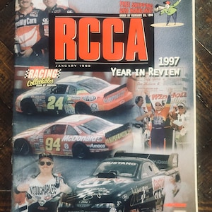 Vintage NASCAR RCCA Racing Collectibles 1997 Year In Review Magazine
