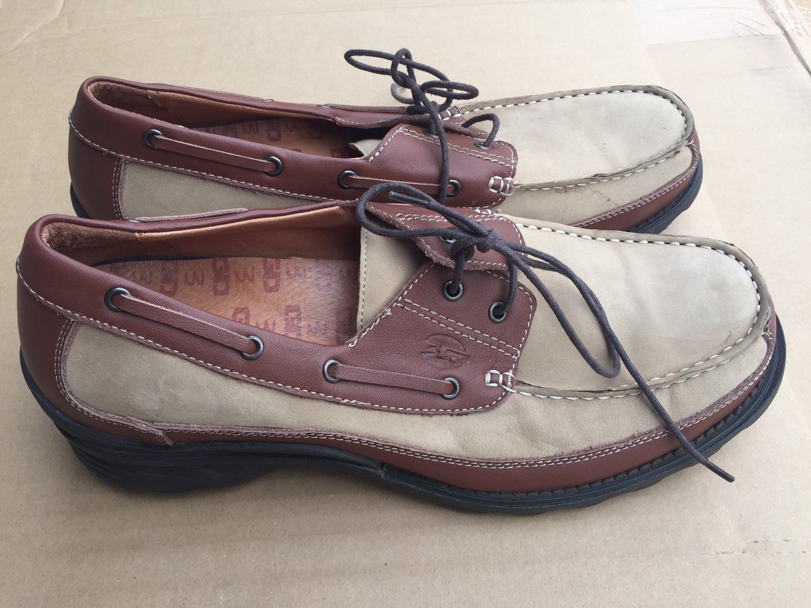Gravity Defyer GDEFY Mens Casual Leather Boat Shoes Size