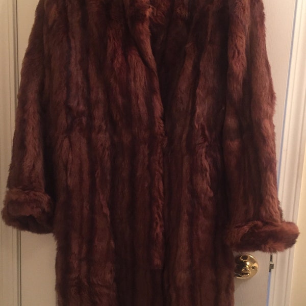 Beautiful Estate Find Vintage Full Length Lined Fur Coat, please see description