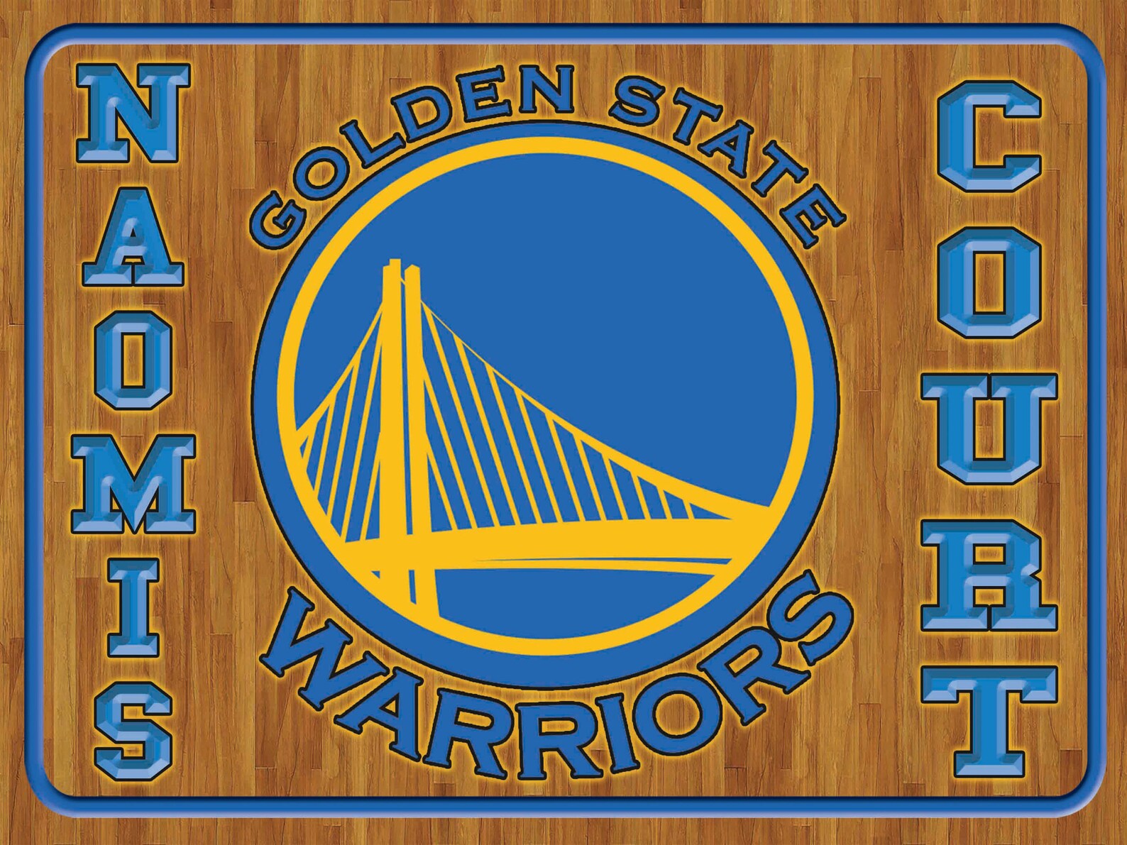 Large Room Sign Custom Basketball Team Wood Court Room Sign Etsy