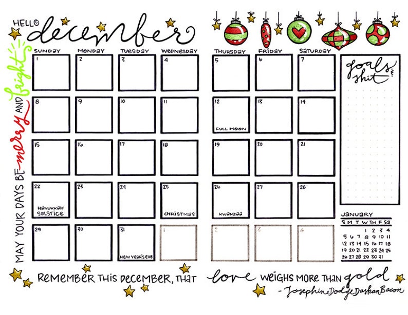 10+ December 2020 Calendar Cute Black And White PNG