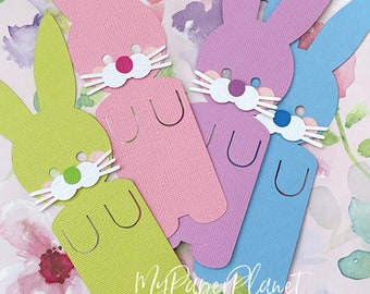 Easter Bunny Rabbit Bookmarks. Sugar-free chocolate-free class gifts.