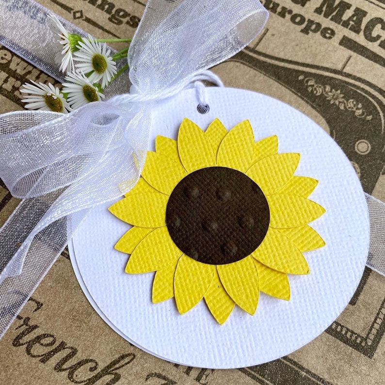 Sunflower Gift Tags. Baby Shower First Birthday Birthday Etsy Australia