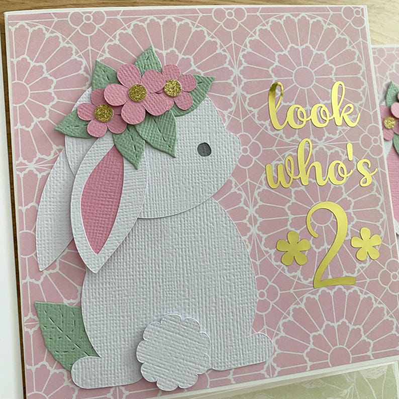 Bunny Rabbit Card, Some Bunny is One. Birthday Card, First Birthday ...