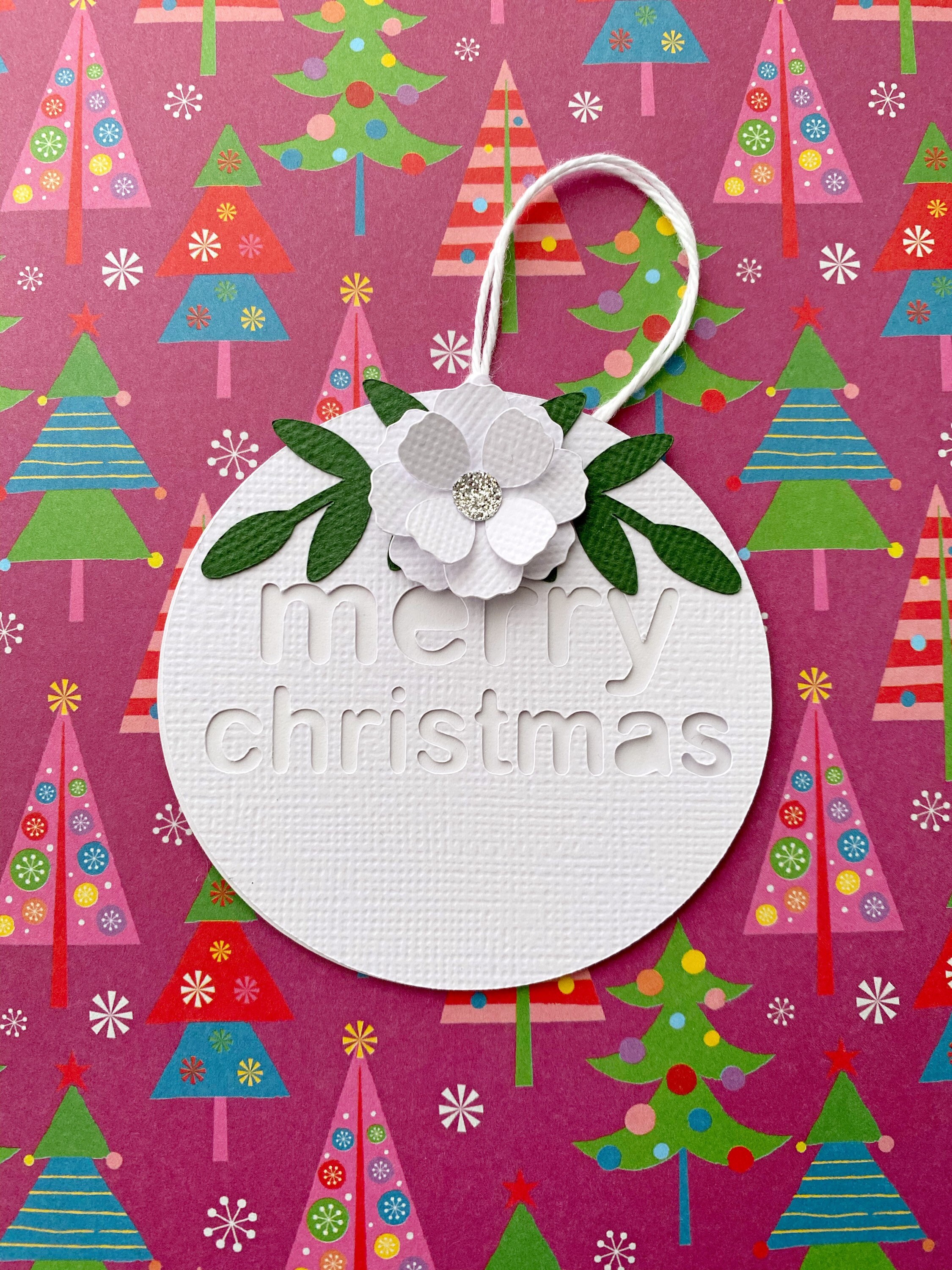 Christmas Floral Gift Tags. Xmas Flowers Merry Christmas Gift Etsy