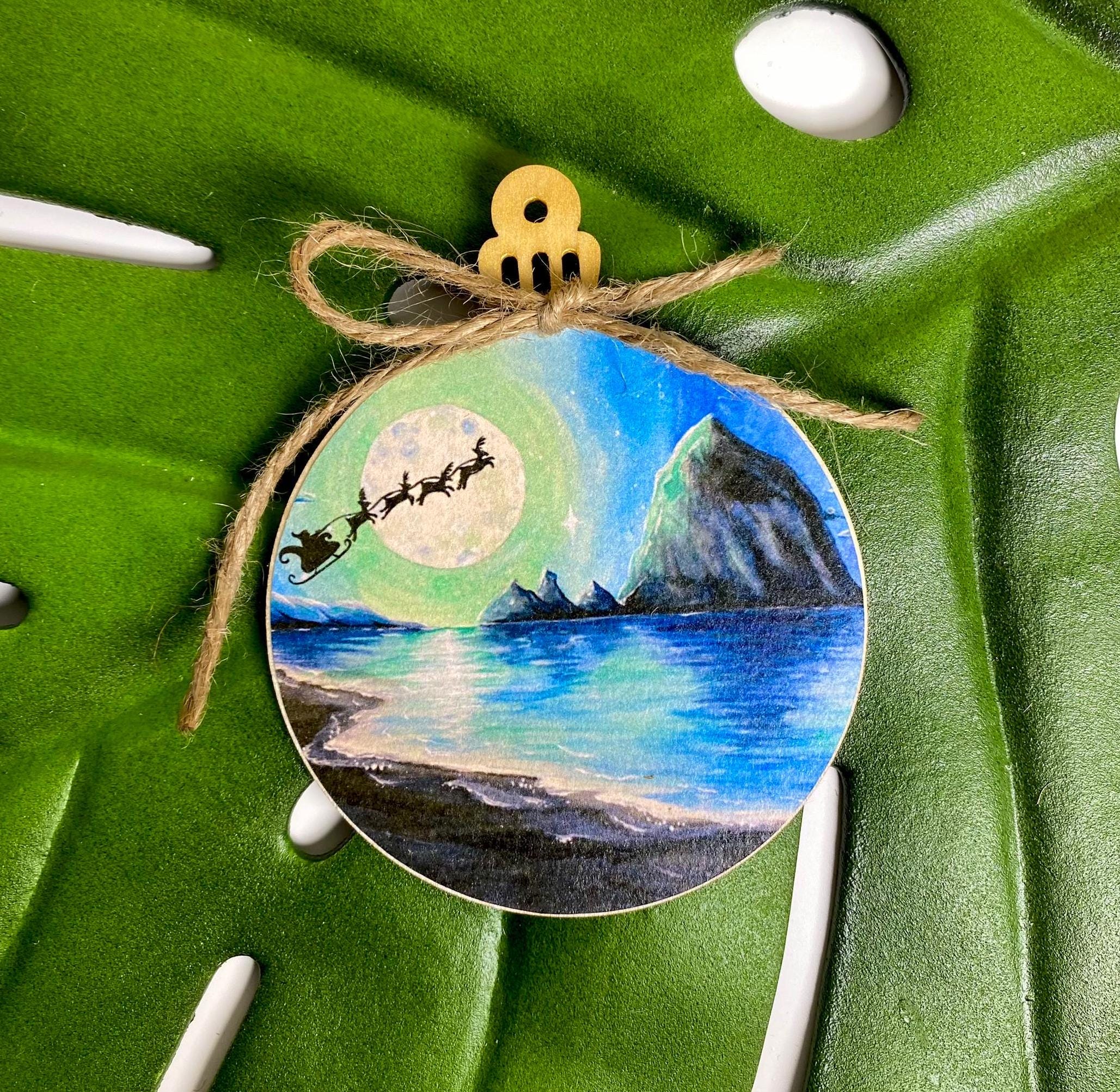 Beach Santa Print - Main Image