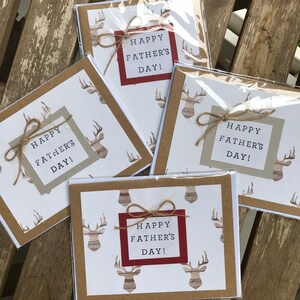 Father’s Day hand made cards with 3D accents