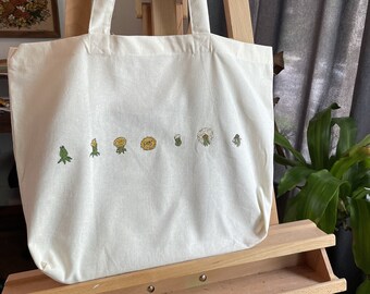 Dandelion Phases Canvas Tote