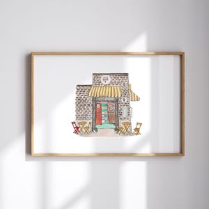 Sweet Lea, Ditmas Park, Brooklyn Print Souvenir Hand Painted Watercolor Illustration