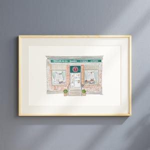 Taylor & Co Books, Ditmas Park, Brooklyn Print Souvenir Hand Painted Watercolor Illustration Art Print