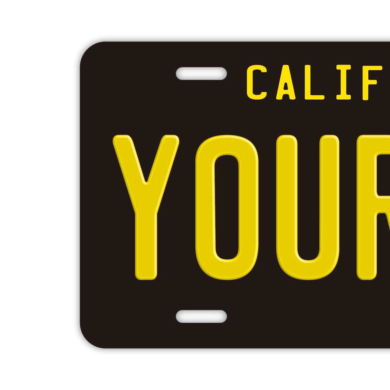Customizable License Plate 12in x 6in Embossed California Etsy