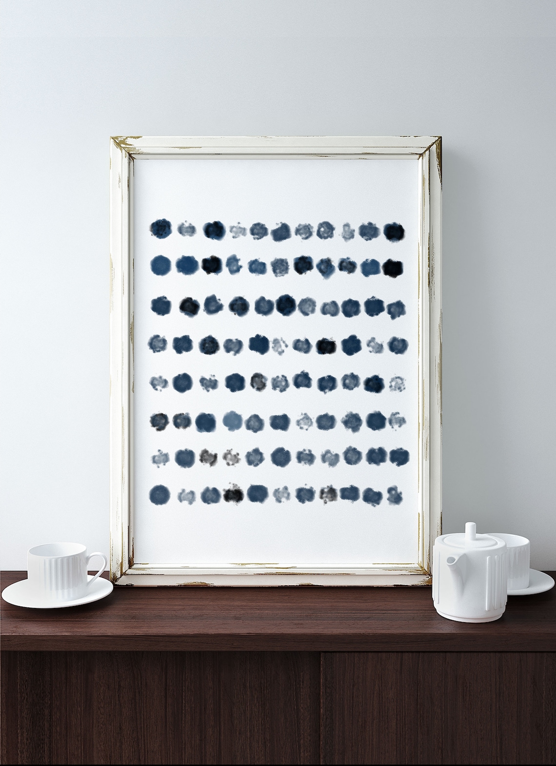 Abstract Printable Art Blue. Printable Colorful Wall Art. Instant ...